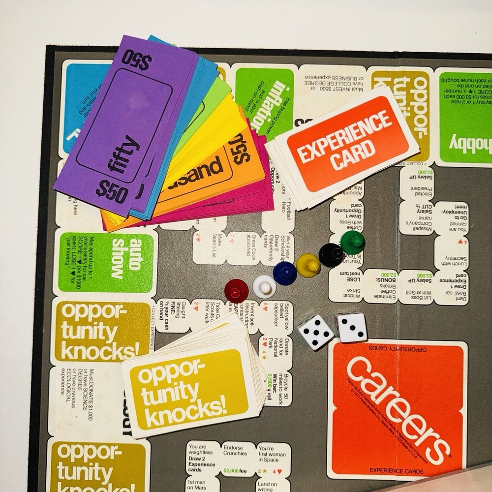 Vintage 1971 Careers Board Game Parker Brothers 70s Edition Complete READ